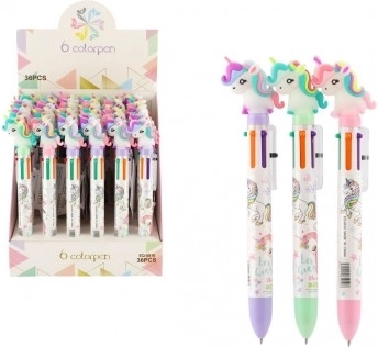 Pix multicolor cu unicorn 6-în-1