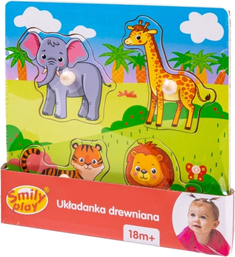 Puzzle din lemn ZOO Safari