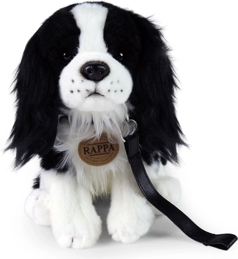 Câine cavalier realist din pluș