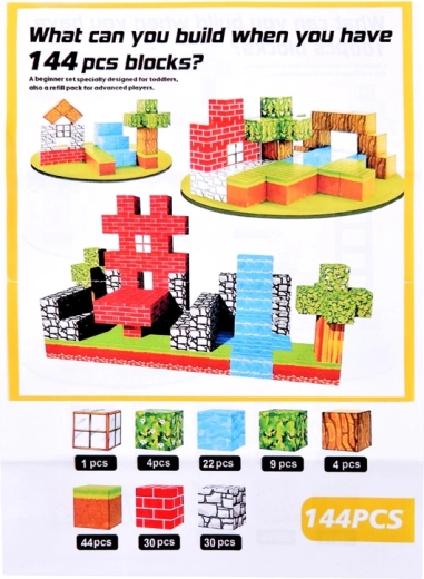 144 piese pentru construcții pline de imaginație