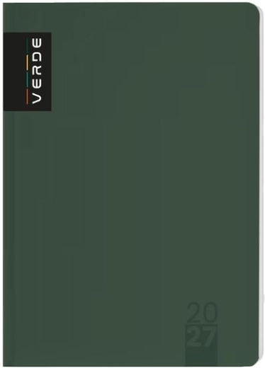 Agendă săptămânală A5 Verde 2027, verde
