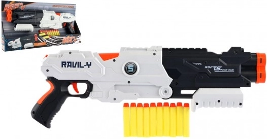 Blaster cu burete tip pușcă de 45 cm cu 10 săgeți