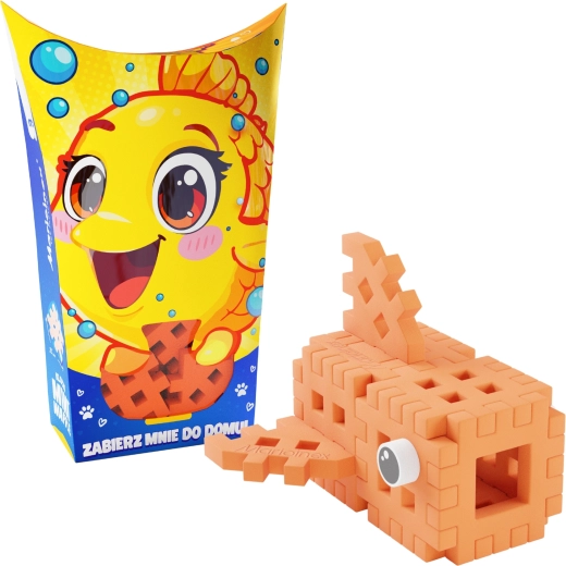 Set de construcție Mini Waffle Pocket Pets – peștișor