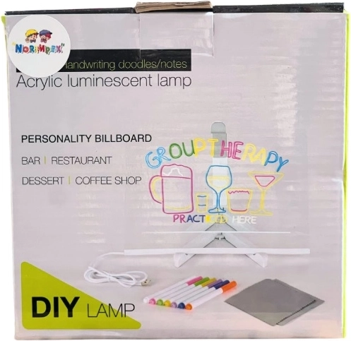 Tablă de desen cu iluminare și suport pliabil tip trepied