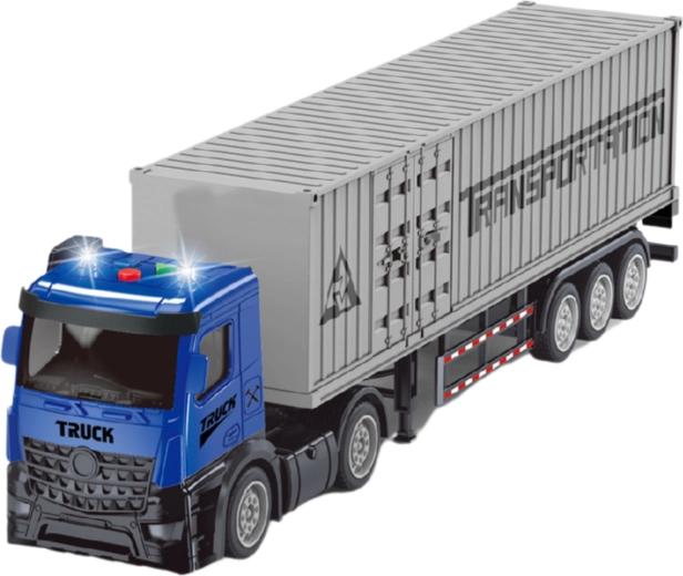 Camion realist cu semiremorcă detașabilă