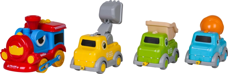 3 vagoane de construcții cu părți mobile