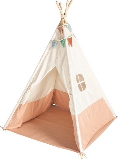 2Kids Toys cort de joacă tip teepee cu stegulețe