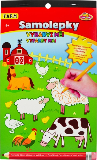 Autocolante de colorat Ferma pentru copii