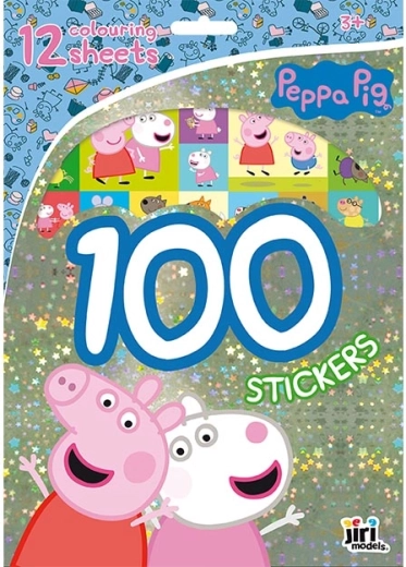 Autocolante și planșe de colorat Purcelușa Peppa – 100 de autocolante