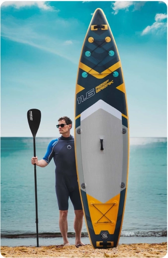 Stabilitate și siguranță datorită grosimii de 15 cm și celor 3 aripioare