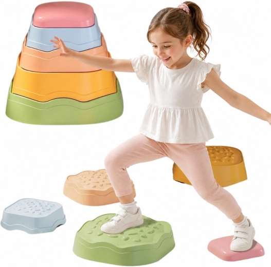 Woopie pietre senzoriale pentru echilibru - 5 buc.
