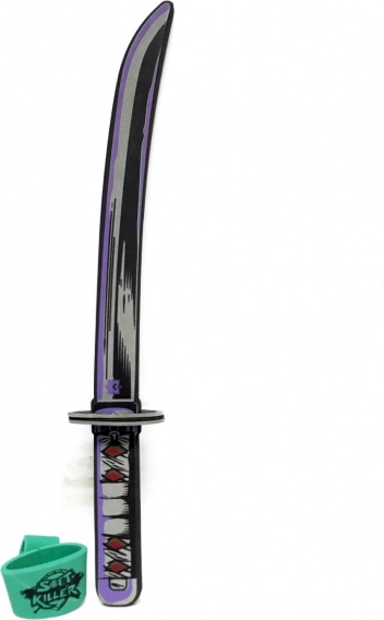 Sabie din spumă mov Demon – accesoriu de carnaval pentru copii