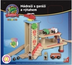 Gară din lemn cu parcare și lift MAXIM