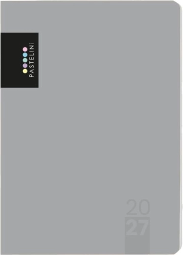 Agendă A5 săptămânală 2027 Pastelini gri