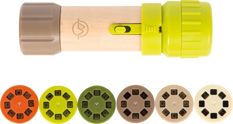 Mâner ergonomic din lemn natural