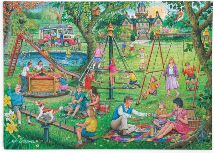 Puzzle Picnic la locul de joacă cu 250 de piese mari