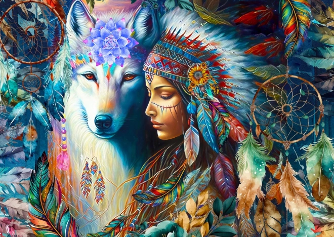 Puzzle Prințesă Indigenă 1000 piese