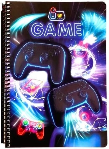 Caiet cu spirală Neon Game B5 (17 × 25 cm)
