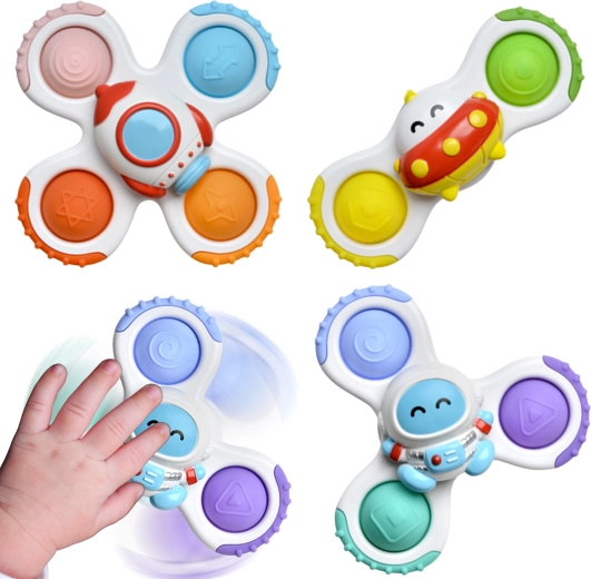 Set Woopie de spinnere pentru copii - Rachetă, Extraterestru, OZN