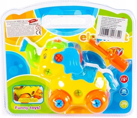 Set de construcție cu șuruburi – elefant