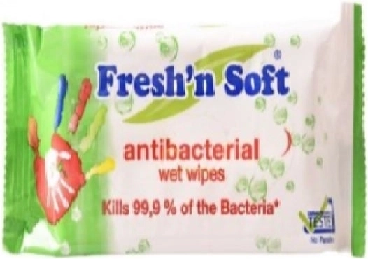 Șervețele umede antibacteriene pentru mâini Fresh 'n soft 15 buc