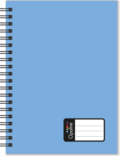 Caiet A5 cu dublă spirală Opaline, albastru