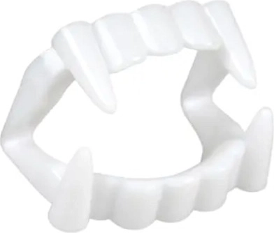 Proteze dentare din plastic cu colți de vampir