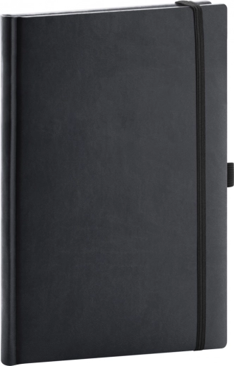 Caiet legat NOTIQUE Aprint negru 15 x 21 cm