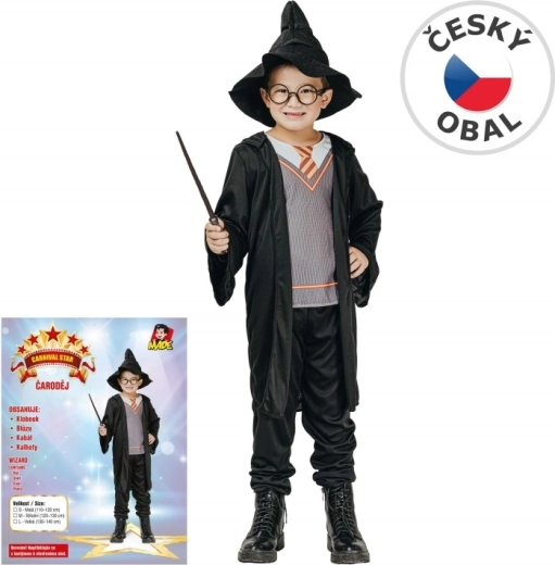 Costum de carnaval pentru copii – magician 120–130 cm