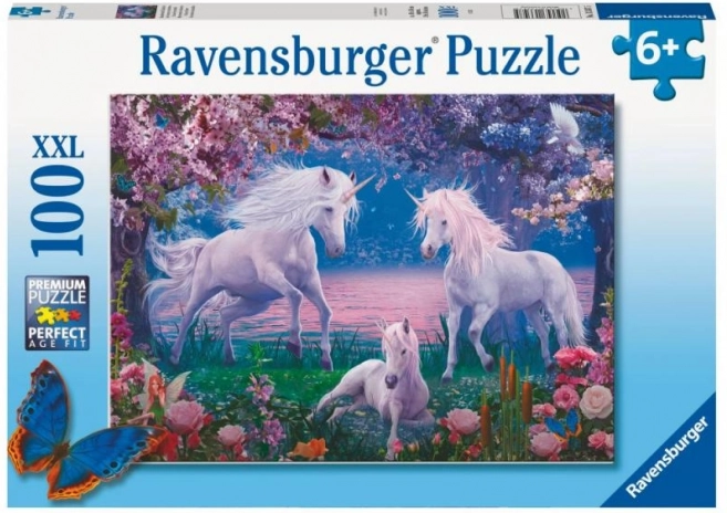 Puzzle Fermecătoare Unicorni 100 piese