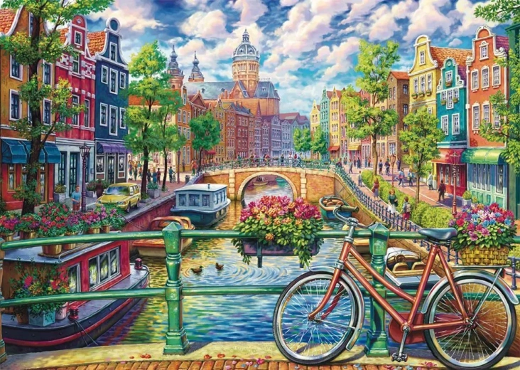 Puzzle Farmecul canalului din Amsterdam 1000 piese SCHMIDT
