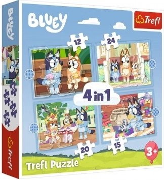 Puzzle Bluey și lumea ei 4în1