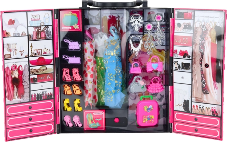 Garderobă pliabilă cu spațiu de depozitare ordonat