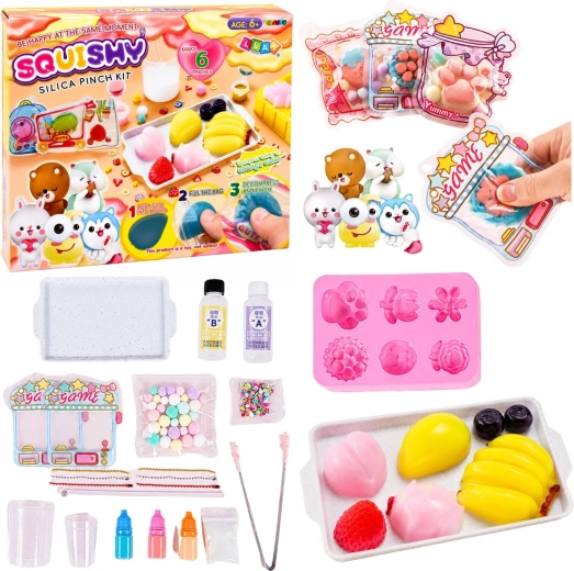Set creativ pentru realizarea squishy-uri cu fructe DIY