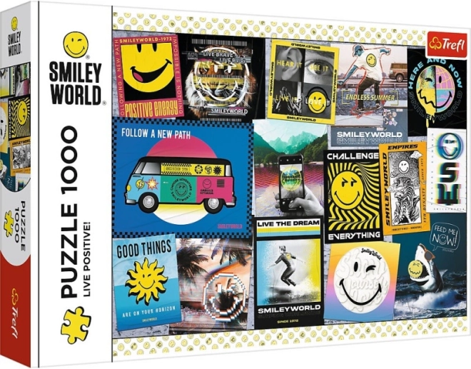 Puzzle 1000 piese Smiley – Trăiește pozitiv