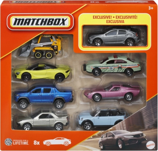 Set de mașinuțe MATCHBOX 1:64 – 8 bucăți (mix)