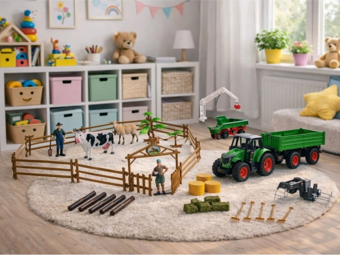 Accesorii bogate pentru joacă creativă