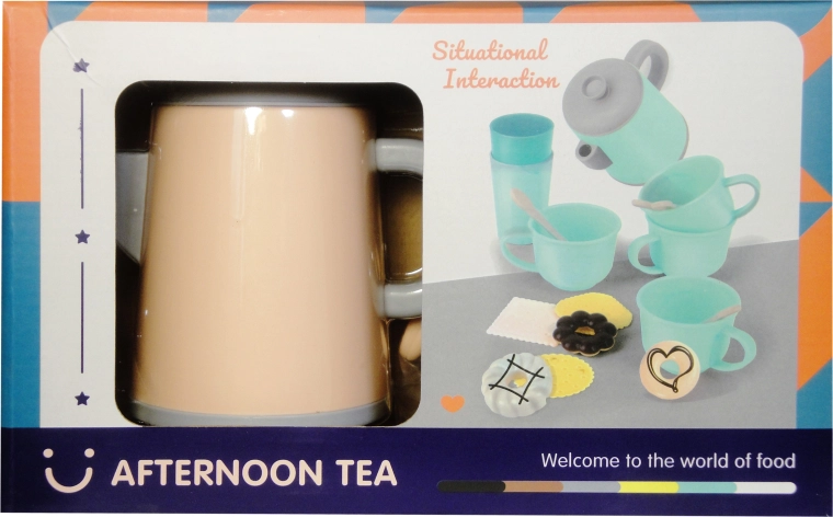 Set de ceai pentru copii – set de bucătărie din plastic pentru joc de-a casa