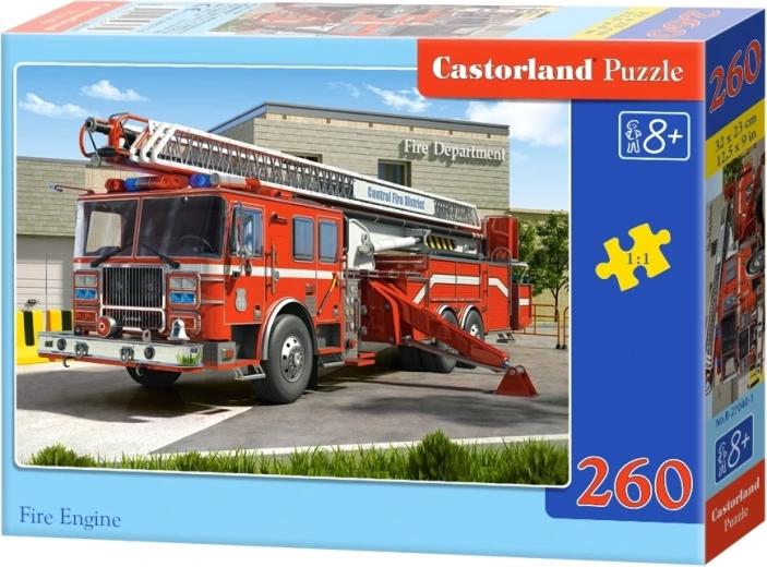 Puzzle pentru copii Camion de pompieri, 260 de piese