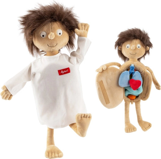 Sigikid Micul pacient Erwin, păpușă educativă din pluș 44 cm