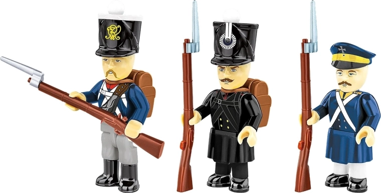 Trei figurine autentice de infanterie prusacă