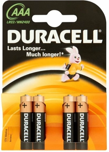 Baterii AAA tip micro DURACELL Basic, 4 buc.