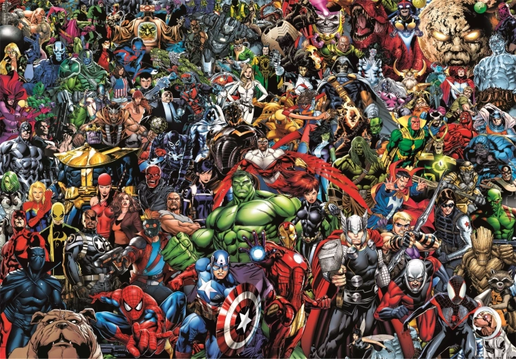 Puzzle de colecție 1000 de piese Compact Puzzle Marvel