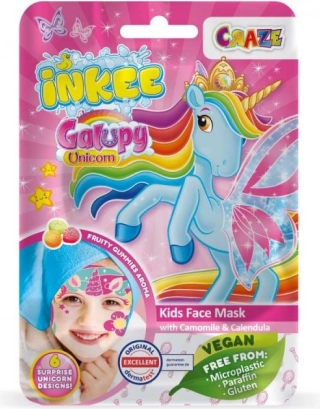 Mască facială din țesătură Inkee Unicorn Galupy