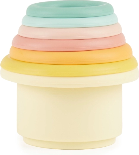 Bieco pahare de stivuire din silicon Tropical Vibes - 7 buc.