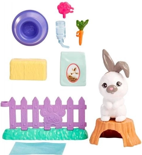 Mini iepuraș și accesorii Barbie