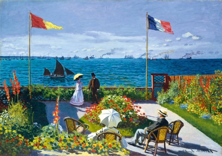 Puzzle Bluebird Grădina din Sainte-Adresse 1000 piese