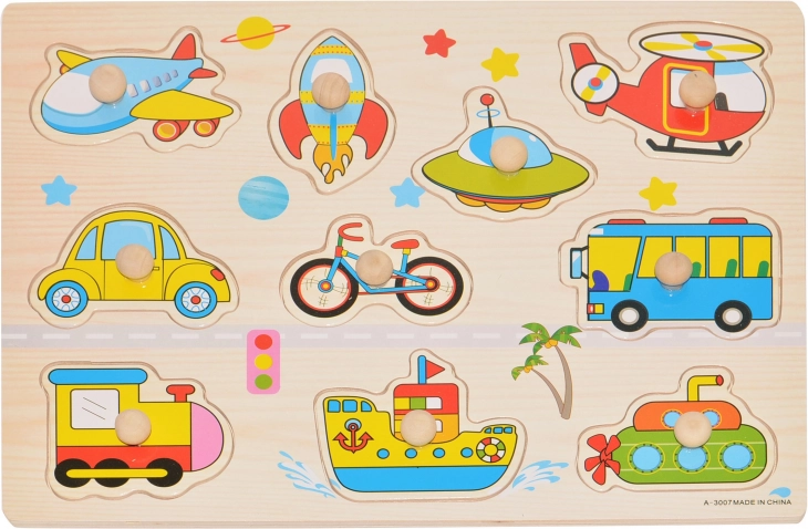 Puzzle din lemn Transport
