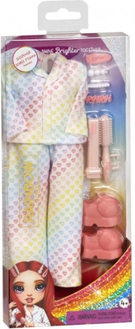 Rainbow High set de modă cu pijama – petrecere în pijama