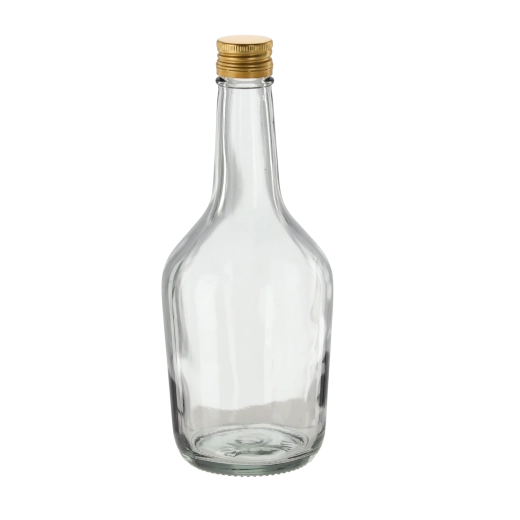Sticlă din sticlă pentru coniac 500 ml cu capac cu filet, 8 buc.